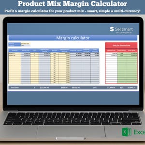 Product Margin Calculator Excel Template - Profit Analysis Tool