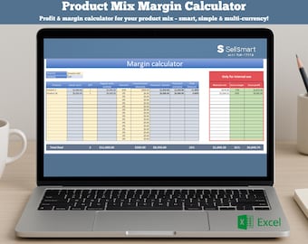 Product Margin Calculator Excel Template - Profit Analysis Tool