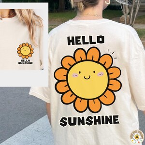Hello Sunshine Shirt, Summer T-Shirt, Cute Graphic Tee, Summer Vibes Shirt, Gift for Friends, Summer Vibes Shirt