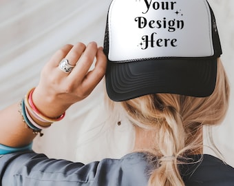 Otto トラッカーキャップ モックアップ、39-169 ブラック