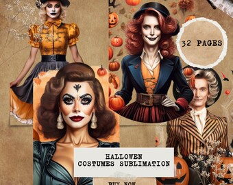 Spooky Goose Halloween Costume PNG Designs (Commercial Use)