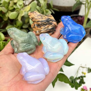 Mixed Quartz Crystal Frog,Crystal Frog Collection,Crystal Animal,Reiki Healing,Rock,Home Decoration,Mineral Specimen,Crystal Gifts 1PC