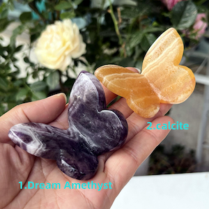 2.2‘’ Natural Mixed Quartz Crystal Butterfly,Gemstone Butterfly,Crystal Animal,Reiki Healing,Home Decoration,Crystal Energy Gifts 1pc