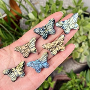 1.1&quot;+ Natural Labradorite Butterfly,Quartz Crystal Butterfly,Crystal Animals,Crystal Energy,Reiki Healing,Home Decoration,Crystal Gifts 1PC