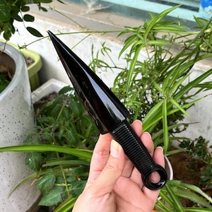 7‘’ Hand Carved Natural Obsidian Knife,Crystal Knife,Crystal Dagger,Crystal Sword,Reiki Healing,Home Decoration,Crystal Energy Gifts 1PC