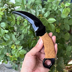 Hand Carved Natural Obsidian Eagle Claw Knife, Crystal Knife,Crystal Dagger,Crystal Sword,Reiki Healing,Home Decoration,Crystal Gifts 1PC