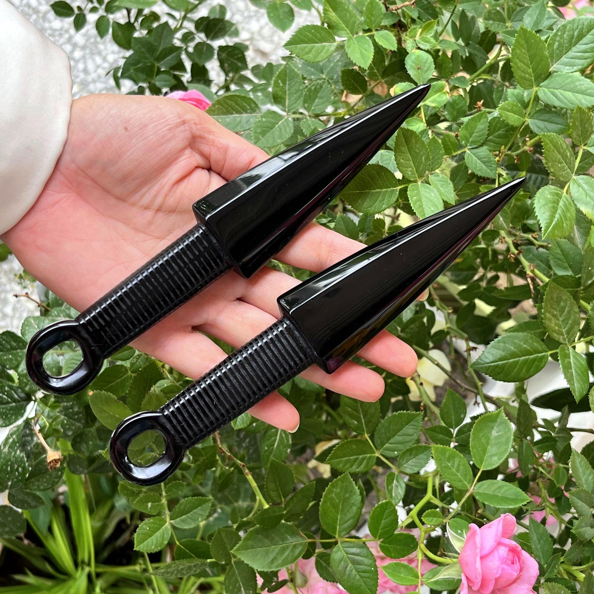 7‘’ Hand Carved Natural Obsidian Knife,Crystal Knife,Crystal Dagger,Crystal Sword,Reiki Healing,Home Decoration,Crystal Energy Gifts 1PC