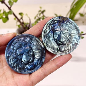 2&quot; Natural Labradorite Lion,Quartz Crystal Lion,Crystal Animal,Reiki Healing,Home Decoration,Mineral Specimen,Energy,Crystal Gifts 1PC