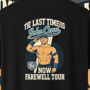 John Cena Farewell Tour PNG SVG | The Last Time 16x WWE Champion Digital Art | Wrestling Cricut Design | Printable Wall Art for Fans