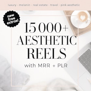 Aesthetic Faceless Video Reels + Story PLR & MRR resell | Affiliate Marketing, Email, Social Media mrr DFY Instagram Templates Digital