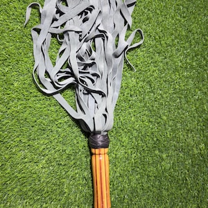 Leather Flogger with Wooden Handle