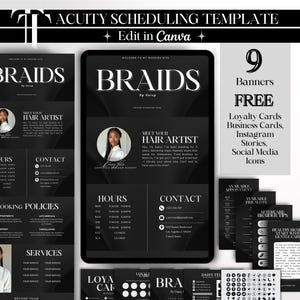 Braids Acuity Scheduling Template Black Acuity Template Braiders Booking Template Braids Website Templates Booking Braids Acuity Website