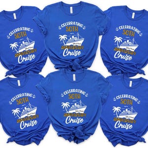 Personalized 50th Anniversary Cruise Shirts, Matching Couple Tee, Custom Anniversary Crew Shirt bild 10