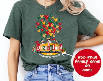 Personalized 2026 Disney Christmas Shirt, Custom Disneyland Christmas Shirt, Matching Family Disney Christmas Shirt, Disneyland Trip