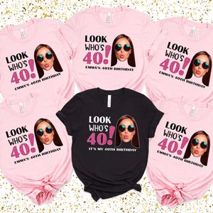 Personalized 40th Birthday Shirt: Photo Face Outfit, Funny Gift