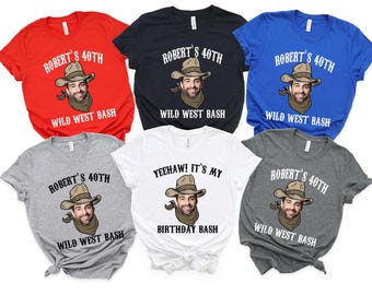 Custom Cowboy Birthday Shirt: Personalized Wild West Party Tee