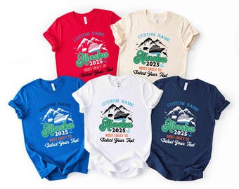 Alaska Cruise 2025 Matching Family T-Shirts: Funny Vacation Tees