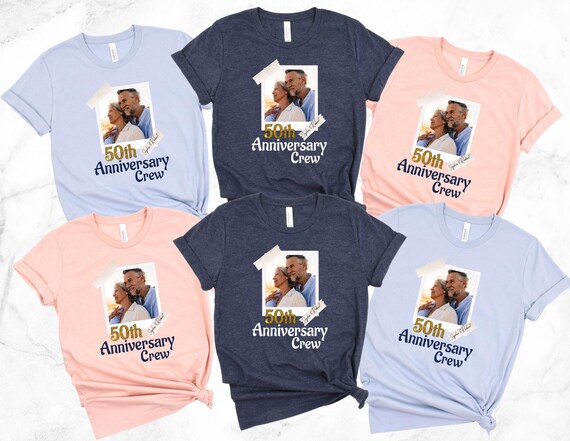 Personalized 50th Anniversary Cruise Shirts, Matching Couple Tees, 30th 40th Anniversary Crew Shirt, Celebrating Part Shirt