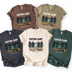 Custom Camp Shirt, Personalized Camp Shirts,Camp Life Shirt,Camping Friend Gift,Cousin Camp Shirt, Family Reunion Camping, Camp Bachelorette