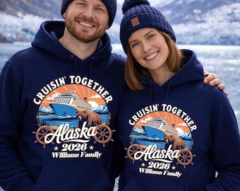 Custom Alaska 2026 Group Trip Sweatshirt, Alaska Cruise Gift, Alaska Cruise Family Shirt, Matching Cruise Shirts for Group Vacation