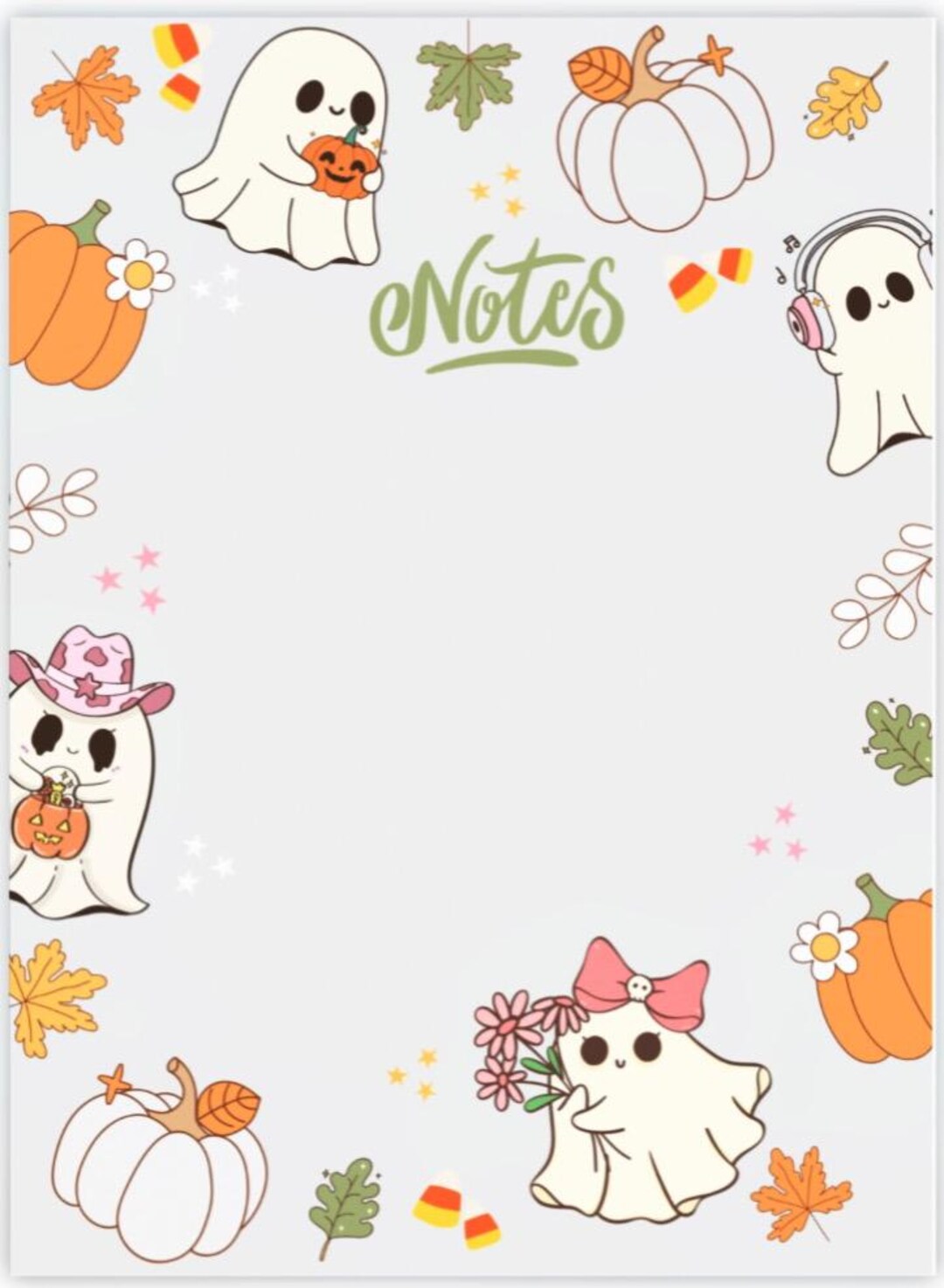 Cute Boo Ghost-themed Note Pads for Fall Halloween - Etsy