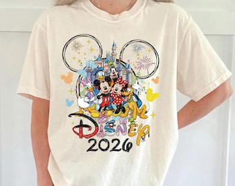 Disney Mickey Mouse Pose Classic Sketch Custom T-Shirts for Men, Women, and Kids - Sizes S to 5XL | Ladies