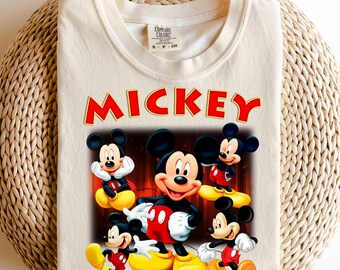 Comfort color Mickey & Friends Disney friends Shirt,  Disneyland Family Vacation, Snacks Drinking Around The World Shirt