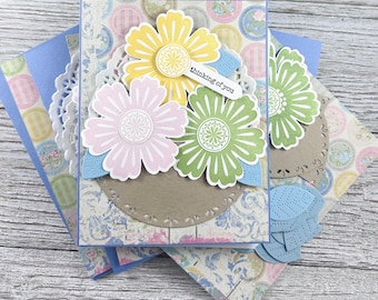 Floral Card Making Kit | Thinking of You Cards (Set of 4)