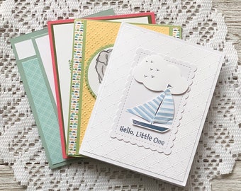 Baby Cards | Baby Boy Cards | Baby Girl Cards | Baby Shower Cards | Cheerful Cards | Set of 4