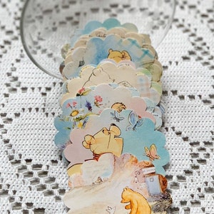 Classic Winnie The Pooh Stickers // Stickers for Kids // Cartoon Stickers // Envelope Seals // Set of 12