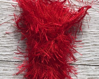 10 Yards | Red | Fibers | Eyelash Trim | Crafting Supply | Shipping Included