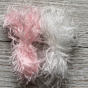 Winter White | Baby Pink | Eyelash Trim Fibers | 20 Yards | Shipping Included