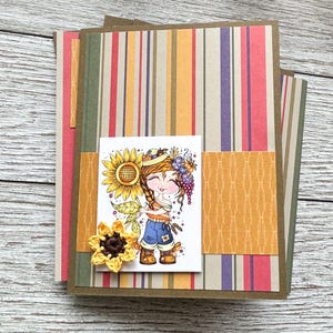 Kit para fazer cartões DIY || Cartões de outono || Cartões de Outono || Cartões Girassol || Kit de cartões comemorativos || Conjunto de 4