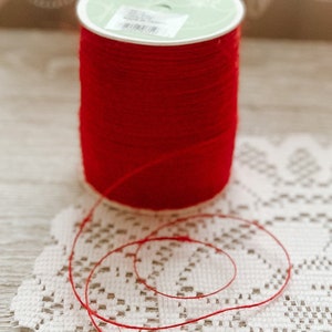 Corde rouge | Ficelle de jute | 1mm d’épaisseur | 10 verges