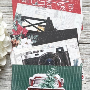 Cartoline di Natale // Cartoline delle vacanze // Cartoline invernali // Babbo Natale vintage // Set di 6