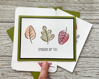 Autumn Leaves DIY Card Kit | Grateful For You Cards