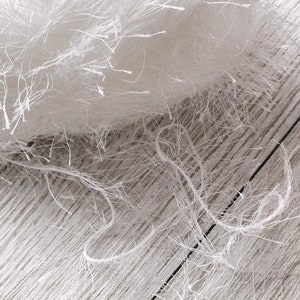 5 mètres | Blanc | Fibres | Garniture de cils | Fourniture d'artisanat | Expédition incluse