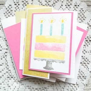 DIY Karten Karten machen Kit || Geburtstagskarten || Geburtstagskarten || Grußkarten Kit || Stampin Up Karten || 4er Set