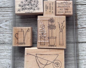 Blooming With Love Stamp Set | Stampin' Up! Wood Mount Rubber Stamps