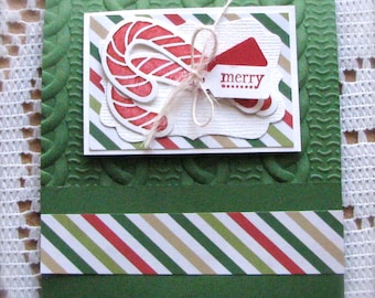 Merry | Candycane | Matchbook Pad | Notepad | Stocking Stuffer | Shipping Included