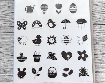 Retired Stampin Up Spring Stamp Set | Easter, Floral Rubber Stamps