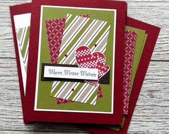 Winter Mittens Card Kit | Warm Wishes DIY, Set of 4