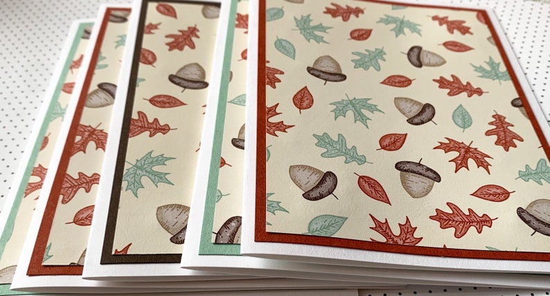 Autumn Note Cards | Set of 6 Fall Thank You Cards - Etsy