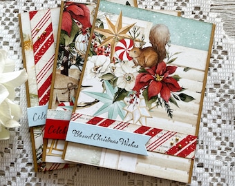 Christmas Cards ||  Winter Cards || Greeting Cards || Set of 3