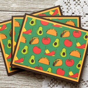 de remerciements | Jeu de cartes de correspondance | Cartes à tacos | Cartes Légumes | Ensemble de papeterie | Cartes d'amitié | Cartes d'avocat | Lot de 3 |