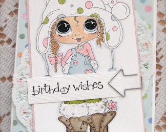 Birthday Wishes Greeting Card | Coloured Polka Dots | Shipping Included