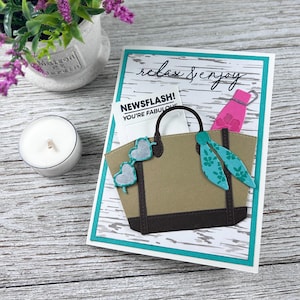 Handmade Purse Card | Fashion Inspired, Birthday, Thinking of You Greeting