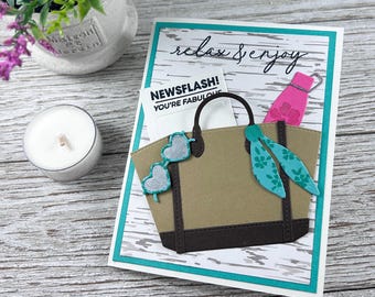 Handmade Purse Card | Fashion Inspired, Birthday, Thinking of You Greeting