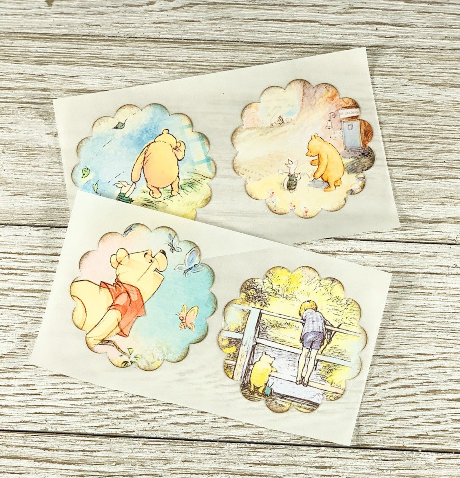 Classic Winnie the Pooh Stickers Stickers for Kids Cartoon Etsy