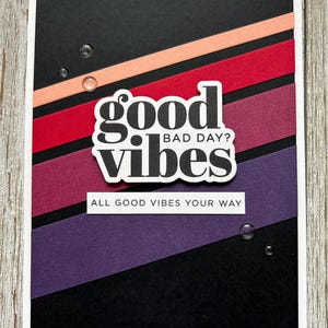 Gute Vibes Karte || Denken an Sie Karte || Freundschaftskarte